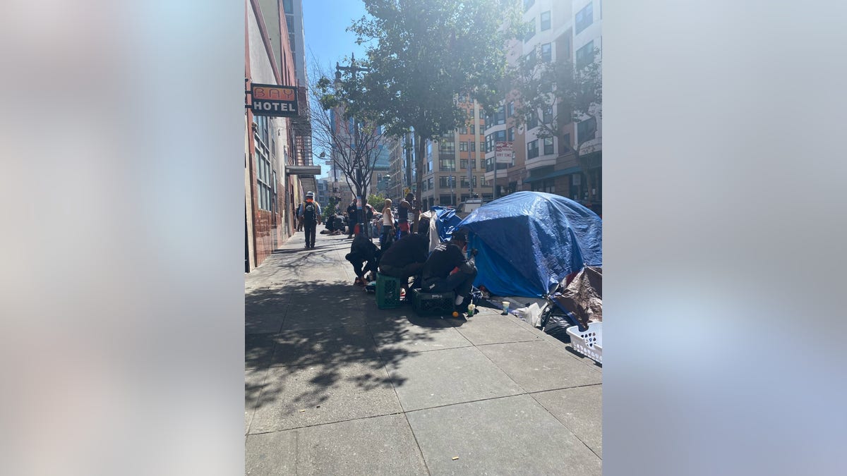 The scene in San Francisco's Tenderloin district on Sept. 7, 2021