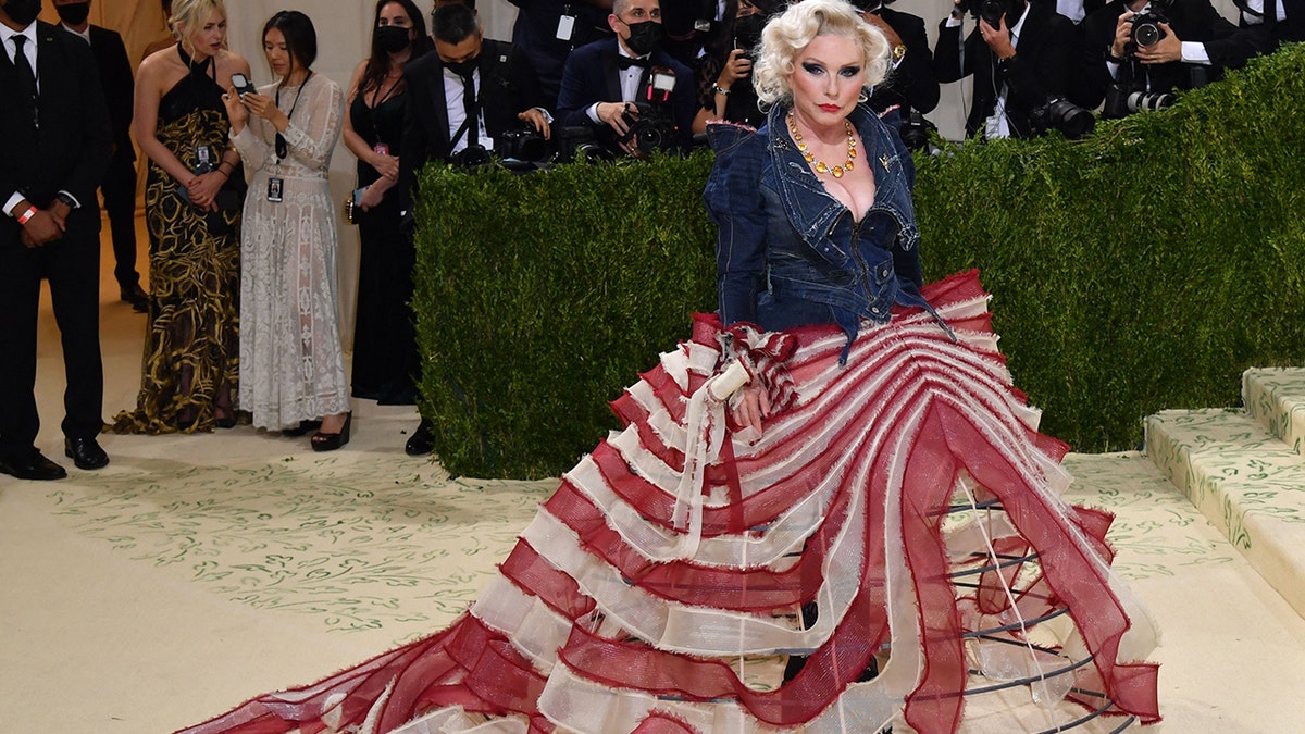 Debbie Harry wore a patriotic look to the 2021 Met Gala