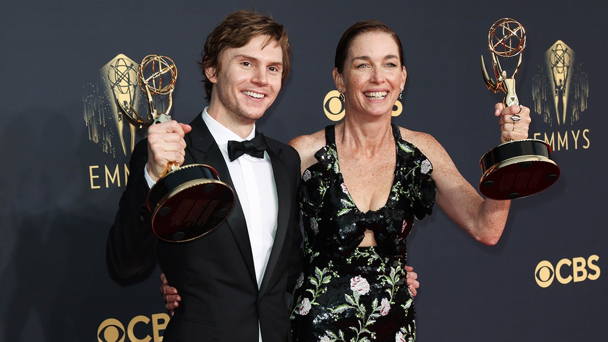 ‘Mare of Easttown’ stars Evan Peters and Julianne Nicholson both won for their performances.