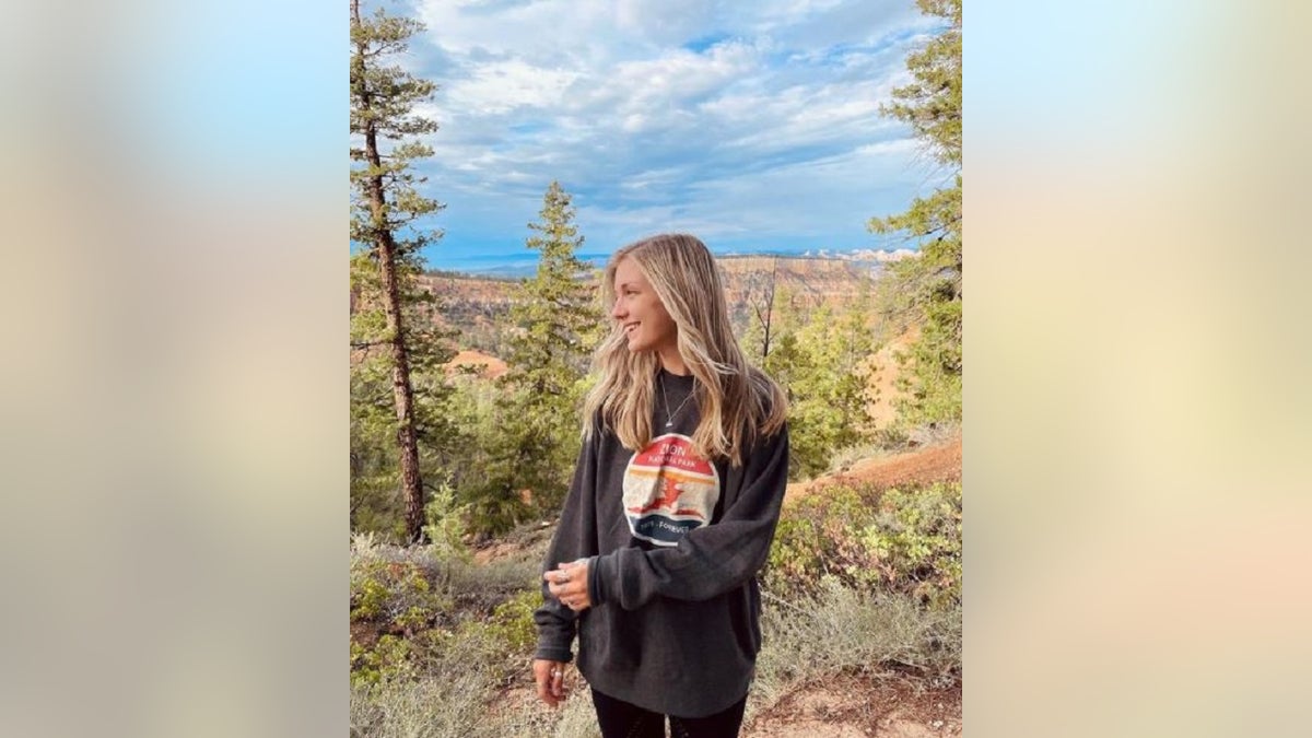 Gabby Petito poses for a photo at Bryce Canyon