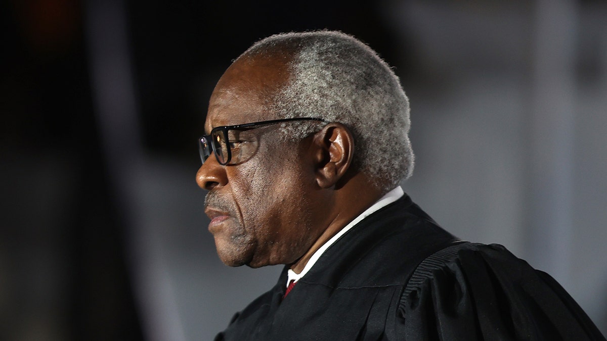 Supreme Court Associate Justice Clarence Thomas is seen on the South Lawn of the White House, Oct. 26, 2020. (Getty Images)