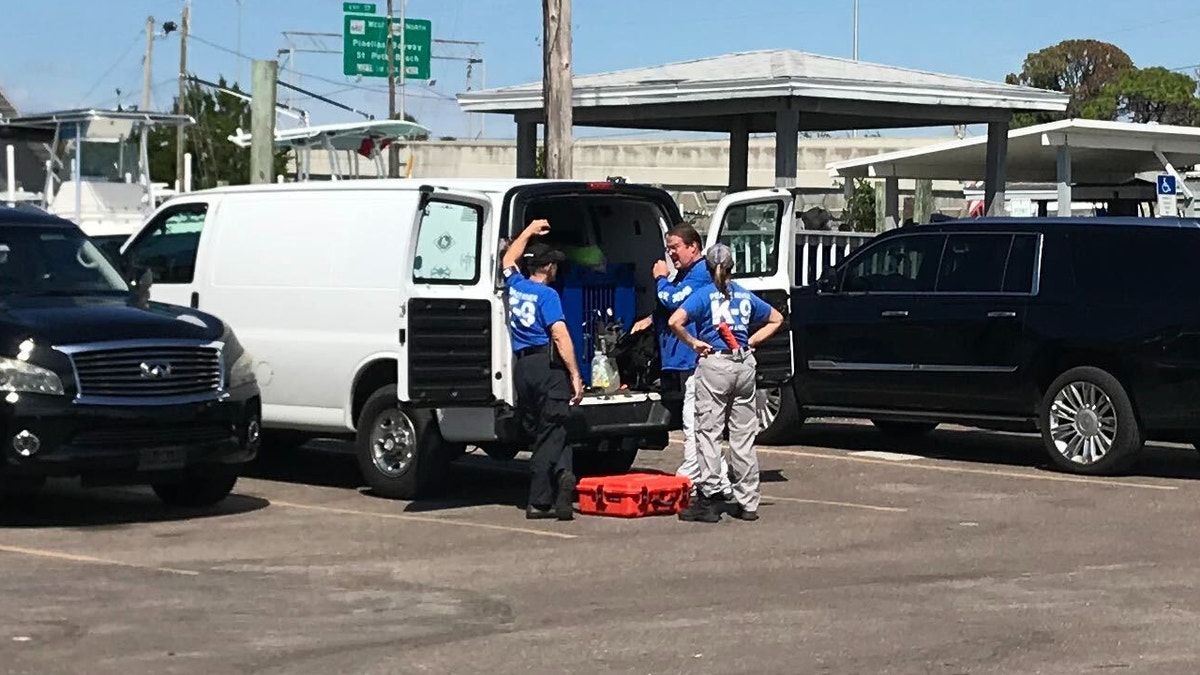 Duane "Dog the Bounty Hunter" Chapman on Wednesday contracted a private search and rescue K-9 team to search an island called Egmont Key off the coast of Saint Petersburg, Florida, in his search for Brian Laundrie. (Fox News' Michael Ruiz)