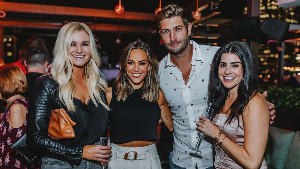 Jana Kramer, Jay Cutler and guests attend the opening of The Twelve Thirty Club rooftop in Nashville.