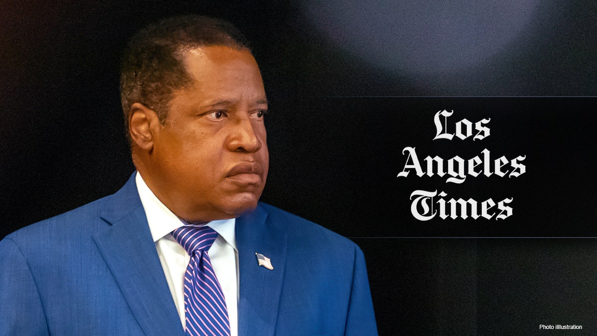 Candidate for governor Larry Elder during a press conference at the Luxe Hotel Sunset Boulevard on Sunday, Sept. 12, 2021 in Los Angeles, CA.