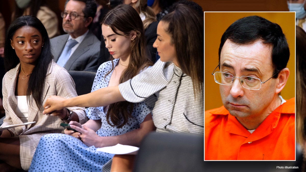 Larry Nassar and three of his victims