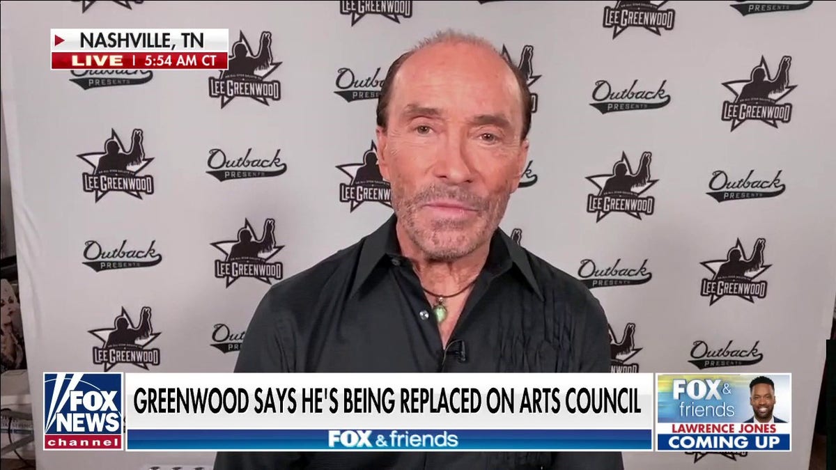 Country singer Lee Greenwood was replaced several months ago on the arts council by the Biden administration. He appeared on Fox News in Sept. 2021 to discuss that development.