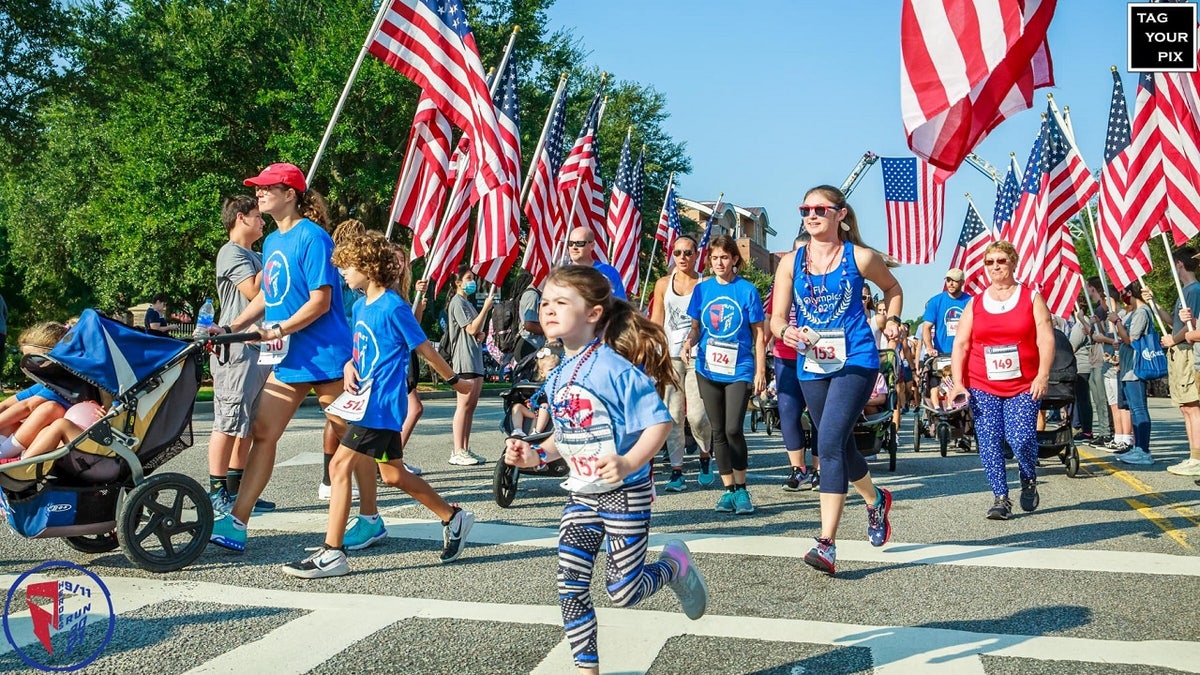 9/11 Heroes Run 5K race in Charleston, South Carolina on Sept. 11, 2021. 