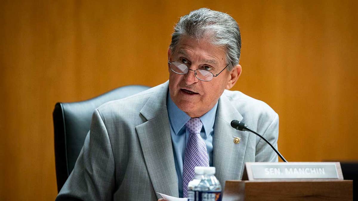 Senator Joe Manchin (D-WV) speaks during a Senate Appropriations Subcommittee hearing on June 9, 2021 at the U.S. Capitol in Washington, D.C. (Photo by Al Drago-Pool/Getty Images)