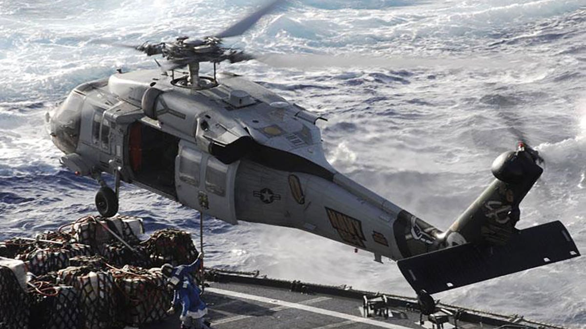 The MH-60S Seahawk missions are Anti-Surface Warfare, combat support, humanitarian disaster relief, Combat Search and Rescue, aero medical evacuation, SPECWAR and organic Airborne Mine Countermeasures. The Coast Guard has halted its search efforts for five sailors who went missing after it fell off an aircraft carrier this week. 