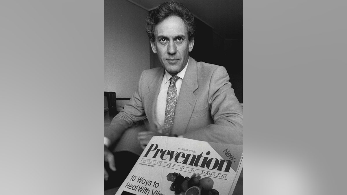 FILE -- June 25, 1985: Mark Bricklin, editor in chief of Prevention Magazine (Photo by Paul Matthews/Fairfax Media via Getty Images).
