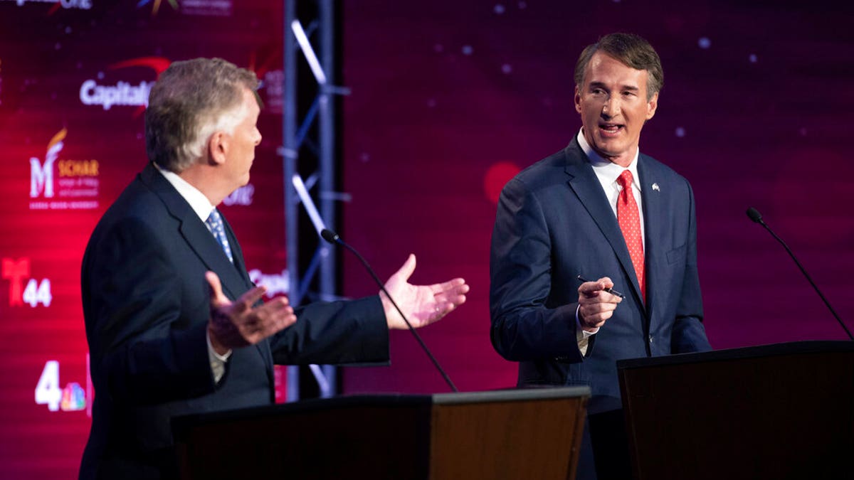 McAuliffe and Youngkin face off on the debate stage