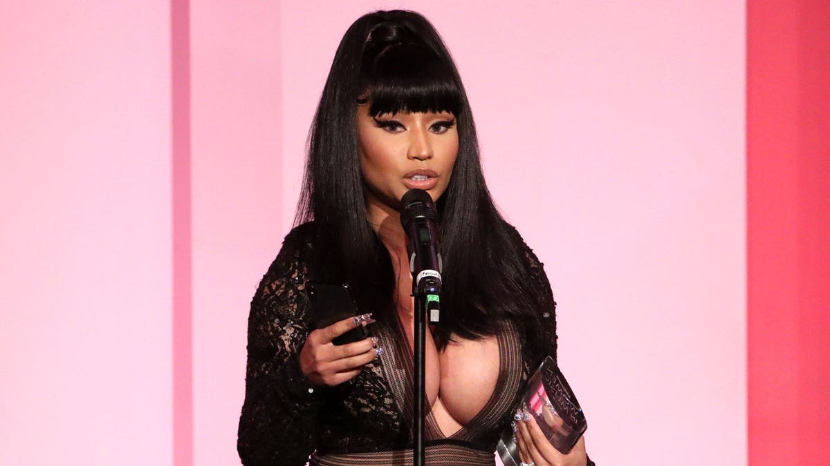 Nicki Minaj at the Billboard Women in Music event in December 2019.