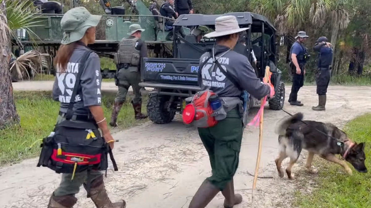 Search teams fanout at Carlton Reserve park near North Port, Flaa Florida wilderness park to search for Brian Laundrie, the boyfriend of Gabrielle "Gabby" Petito