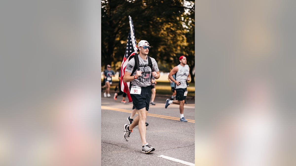 9/11 Heroes Run 5K race in Philadelphia, Pennslyvannia on Sept. 12, 2021. 