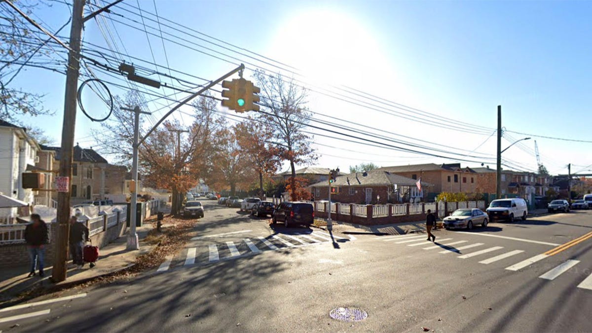 Police shot and wounded an enraged man who took his NYPD cop wife’s gun at their Queens home at 130th Street and 133rd Avenue in Wakefield.