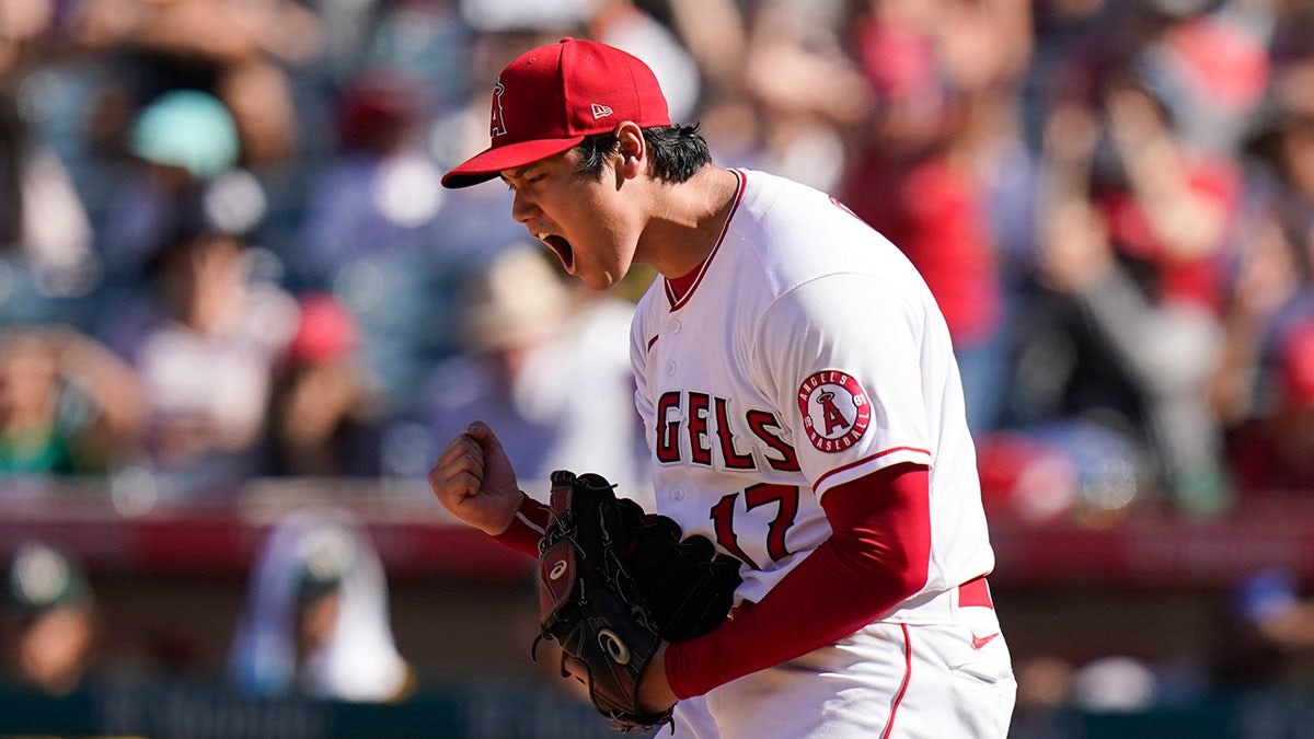 Los Angeles Angels starting pitcher Shohei Ohtani