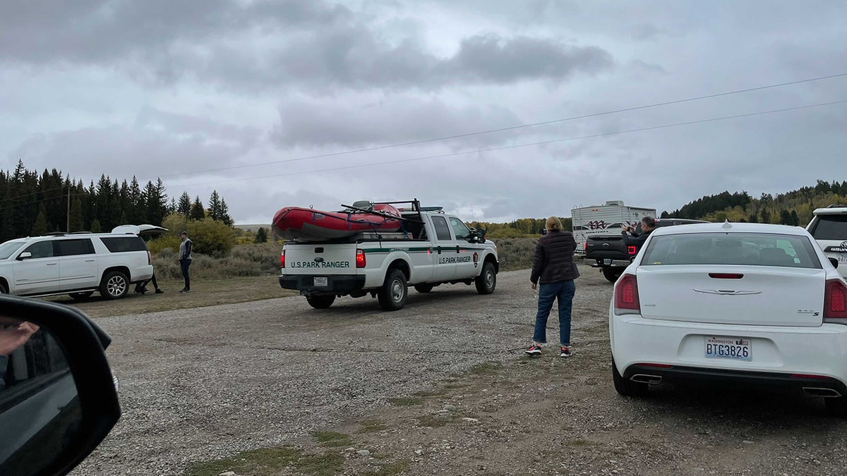 Cars entering the Moran Vista campsite in the Bridger-Teton National Forest, where Petito's remains were discovered (Credit: Fox News' Audrey Conklin)