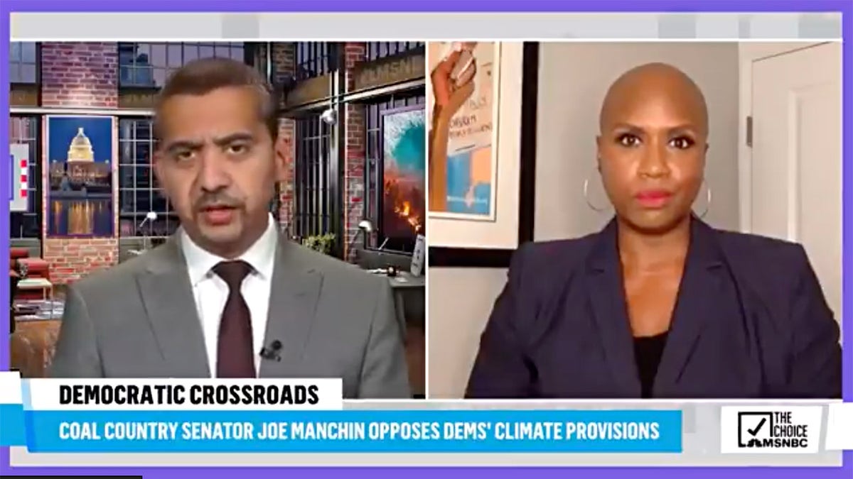 photo of mehdi hasan and ayanna pressley