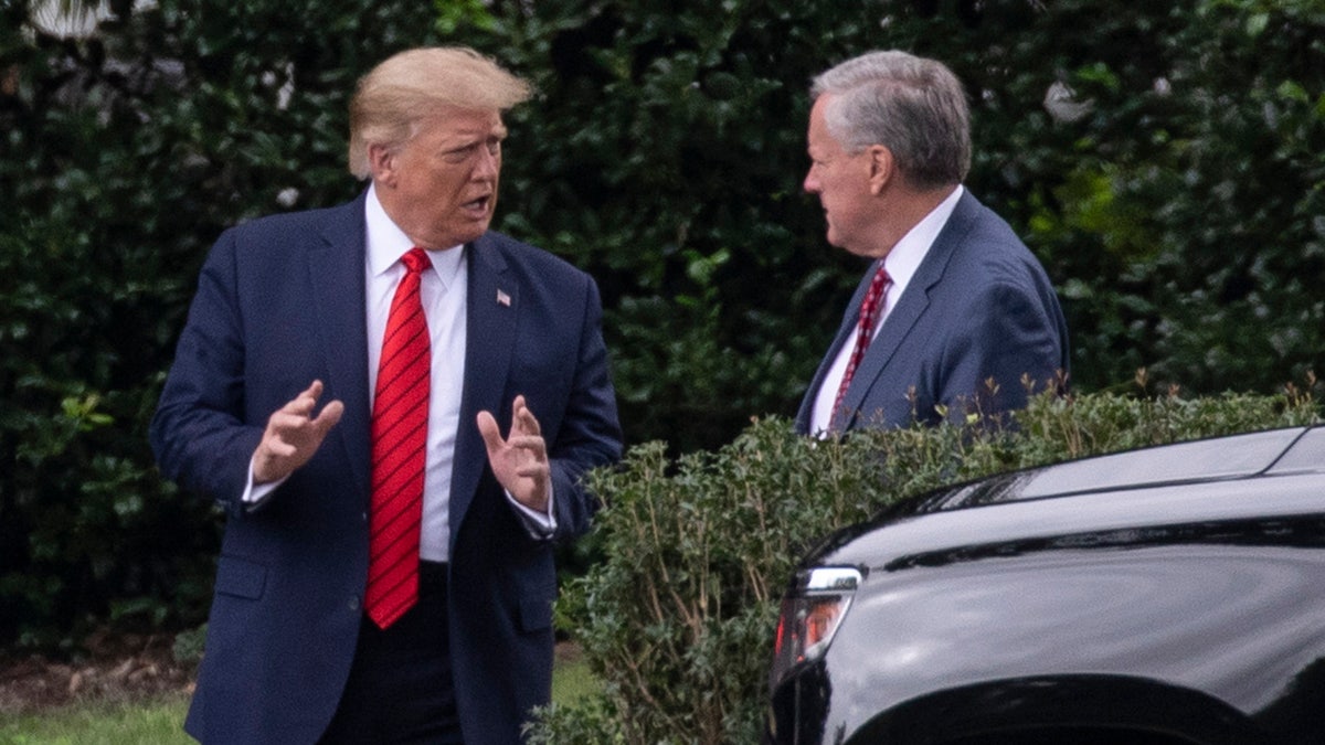 Trump and Meadows speaking