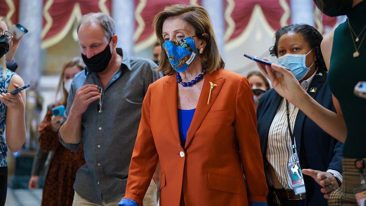 House Speaker Nancy Pelosi seen with actor Woody Harrelson in Washington D.C.