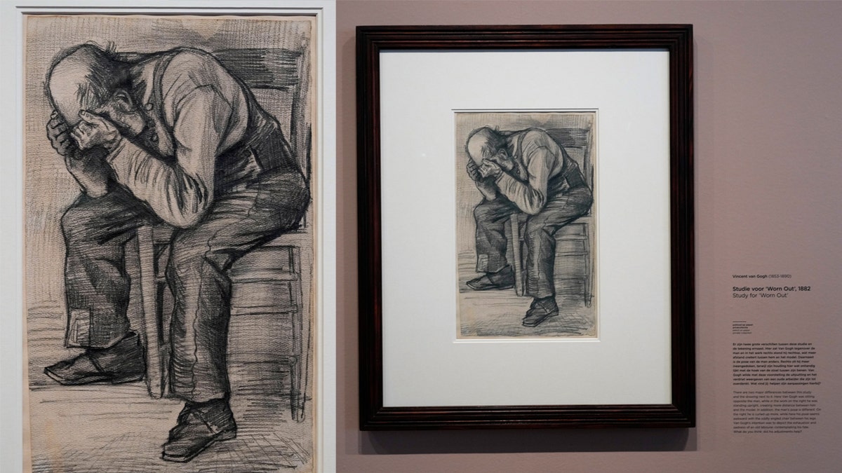 New' Van Gogh drawing never displayed publicly now at Amsterdam