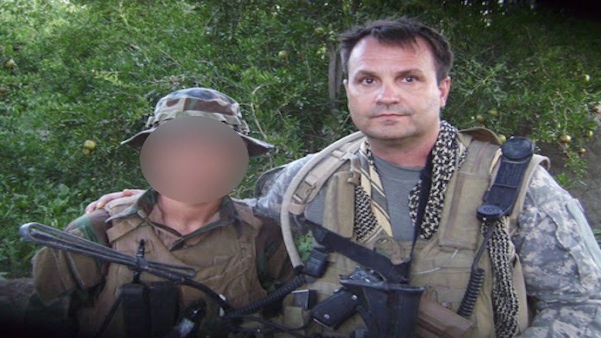 Scott Mann and Afghan soldier