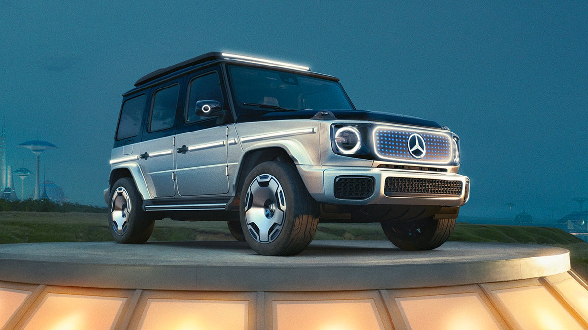 The Mercedes-Benz Concept EQG is an all-electric version of the G-Class SUV.
