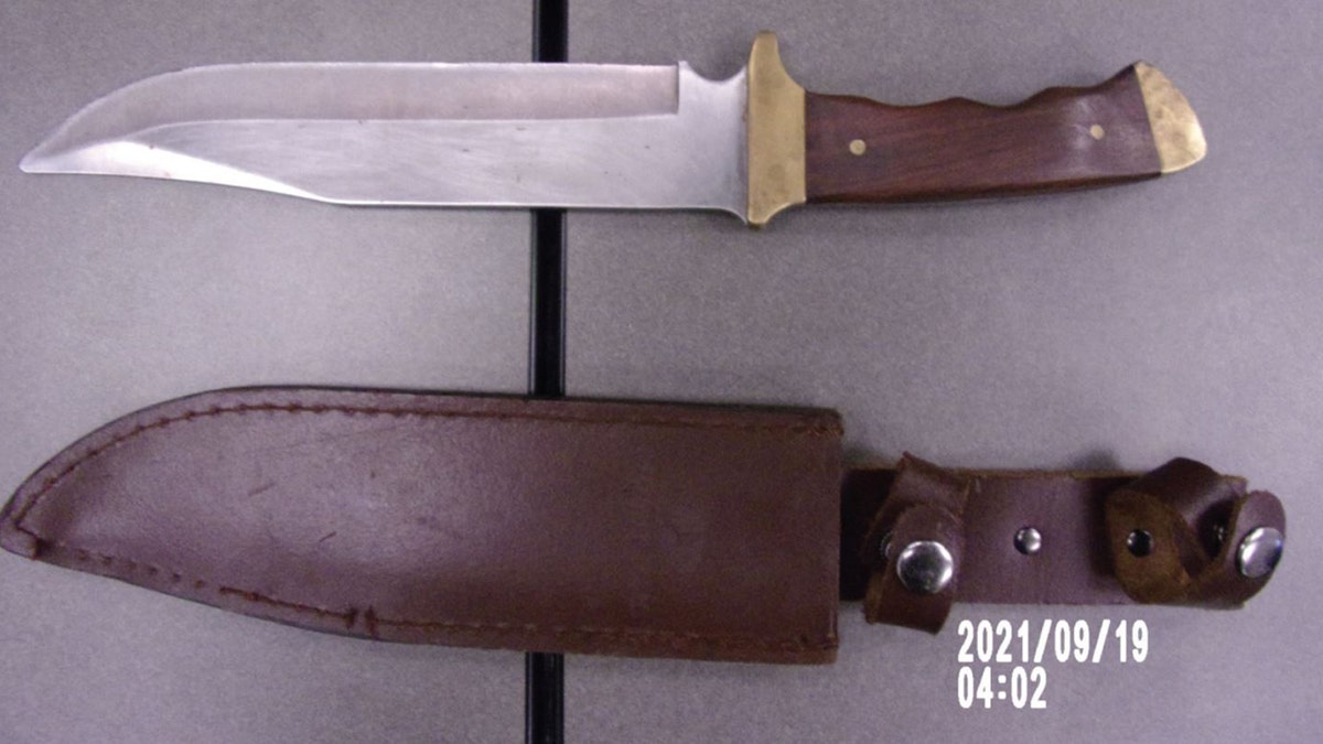 Police confiscated the knife allegedly used to accidentally stab the boy.  (Berea Police Department)