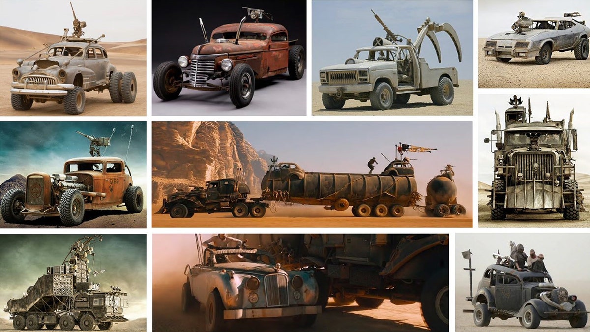 A collection of cars used in the film "Mad Max: Fury Road" are being sold by director George Miller and producer Doug Mitchell.