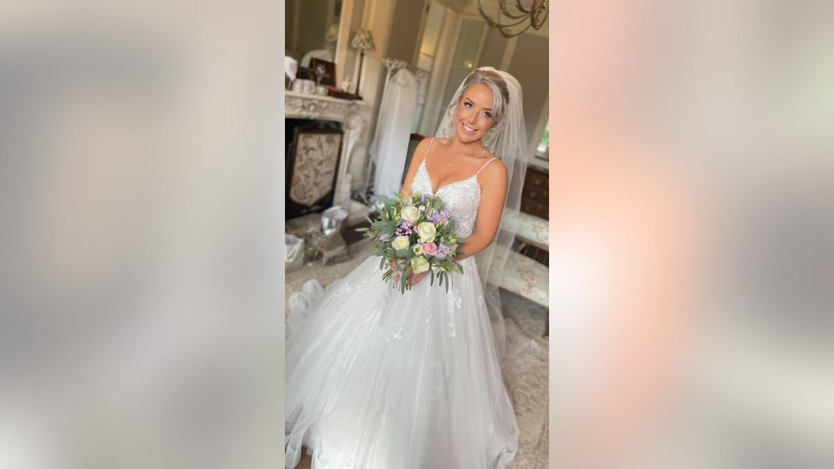 Lydia Evans-Hughes was stranded on the side of a highway on the way to her wedding because the car she was riding in broke down last week. 