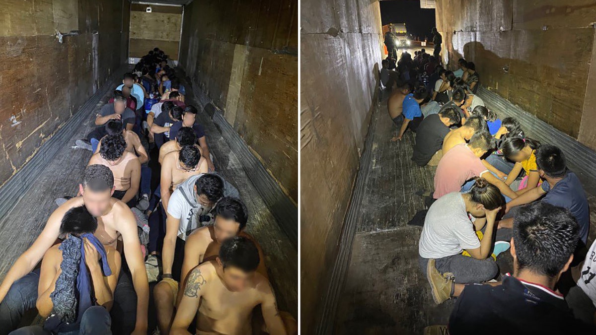 Border agents in Texas thwarted a human smuggling attempt and discovered 49 undocumented migrants crammed inside a tractor-trailer, officials said Friday.