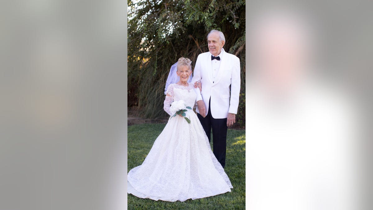Karen and Gary Ryan, both 79, celebrated 59 years of marriage by recreating their wedding photos.
