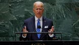 US President Joe Biden addresses the 76th Session of the UN General Assembly on September 21, 2021 in New York. (Photo by EDUARDO MUNOZ / POOL / AFP) (Photo by EDUARDO MUNOZ/POOL/AFP via Getty Images)