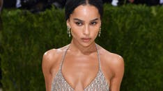 Zoë Kravitz walks Met Gala 2021 red carpet in shimmering mesh dress