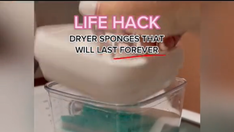 Woman's viral sponge hack said to be money-saving alternative to dryer sheets