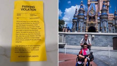 Family visiting Disney World receives harsh parking slip on their wheelchair-accessible van