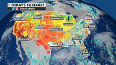 Tropical Depression Nicholas will bring flood threats as wildfire danger continues throughout US West