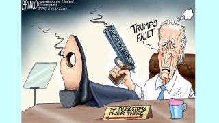 Political cartoon of the day: Gunslinger Joe