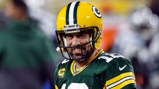 Packers' Aaron Rodgers blames interception on 'double nut shot'