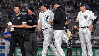 Yankees ace Cole exits with tightness in his left hamstring