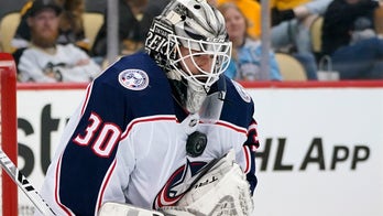 Berube, Greaves share shutout as Columbus tops Penguins 3-0