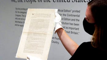Rare US Constitution copy up for auction expected to fetch $15M