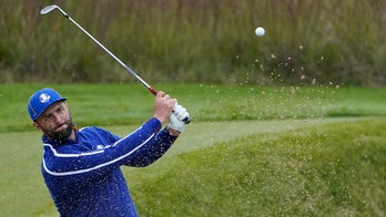 Ryder Cup: Jon Rahm nails long-range birdie attempt for Europe