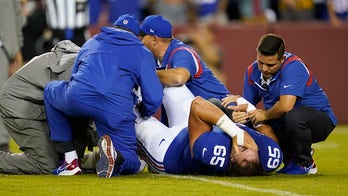 Giants activate Nick Gates more than a year after his gruesome leg injury
