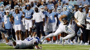 Howell figures in 5 TDs, No. 24 Tar Heels rout Georgia State
