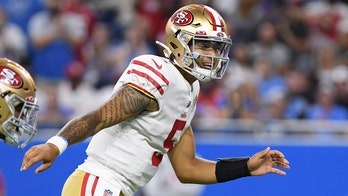 Trey Lance scores touchdown with first career pass for 49ers