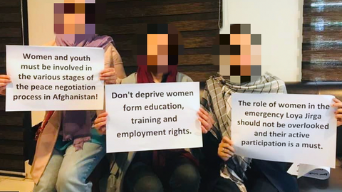 Afghanistan women's rights protester says Taliban violence won't stop future demonstrations