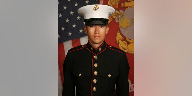 An undated photo of Hunter Lopez, 22, a Marine among the 13 U.S. service members who were killed in a deadly airport suicide bombing in Kabul, Afghanistan, on Aug. 26, 2021.   