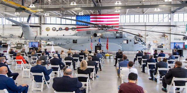 Sikorsky, a Lockheed Martin company, celebrated the first Connecticut built CH-53K helicopter in a ceremony at its Stratford, CT facility.