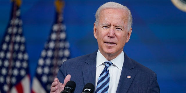 President Joe Biden speaks in Washington, Sept. 2, 2021. (Associated Press)